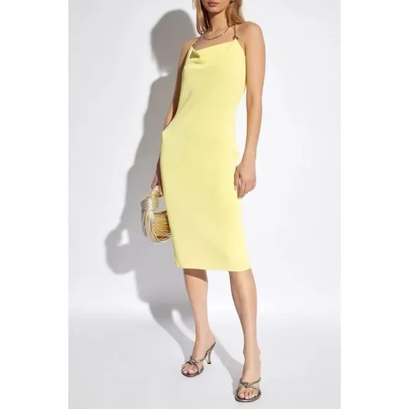 Bottega Veneta | Dresses | Bottega Veneta Chainlink Halter Mididress Size M  290 | Poshmark